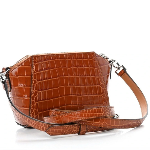 Givenchy Calfskin Croc Embossed Nano Antigona Bag - Picture 2 of 10